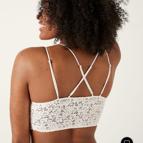 Victoria Secret Pink LONGLINE LACE BRALETTE XS Size - Picture 2 of 7